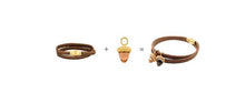 Lade das Bild in den Galerie-Viewer, H. HEINZENDORFF Lederarmband kleine Eichel H1459