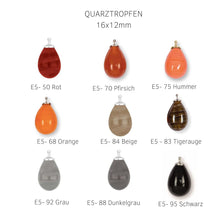 Lade das Bild in den Galerie-Viewer, H. HEINZENDORFF Einhänger Quarztropfen E5, 16mm