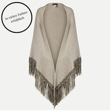 Lade das Bild in den Galerie-Viewer, CASHMERE Fransentuch in vielen Farben