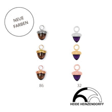 Lade das Bild in den Galerie-Viewer, H. HEINZENDORFF Anhänger Kleine Eichel perliert H1459