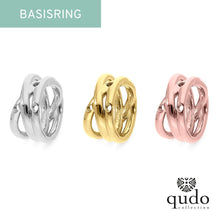 Lade das Bild in den Galerie-Viewer, QUDO Basisring San Marino Silber, Gelbgold oder Roségold