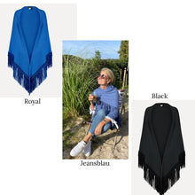 Lade das Bild in den Galerie-Viewer, CASHMERE Fransentuch in vielen Farben