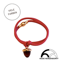 Lade das Bild in den Galerie-Viewer, H. HEINZENDORFF Lederarmband mittlere Eichel
