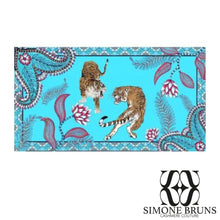 Lade das Bild in den Galerie-Viewer, SIMONE BRUNS - Tiger & Jungle türkis