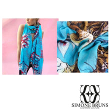 Lade das Bild in den Galerie-Viewer, SIMONE BRUNS - Tiger & Jungle türkis