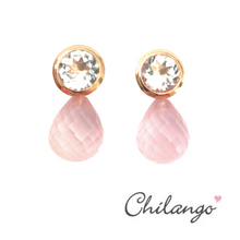 Lade das Bild in den Galerie-Viewer, CHILANGO Ohrstecker Sparkling Stars Bergkristall