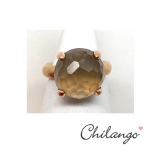 Lade das Bild in den Galerie-Viewer, CHILANGO Ring Frosty Smoky Quarz