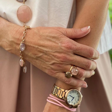 Lade das Bild in den Galerie-Viewer, CHILANGO Ring Rosenquarz