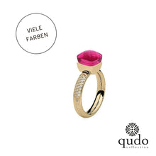 Lade das Bild in den Galerie-Viewer, QUDO Ring Firenze Deluxe Gold