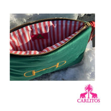 Lade das Bild in den Galerie-Viewer, CARLITOS Clutch big Stella dunkelgrün