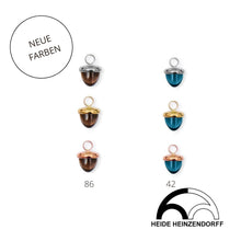 Lade das Bild in den Galerie-Viewer, H. HEINZENDORFF Lederarmband kleine Eichel H1459