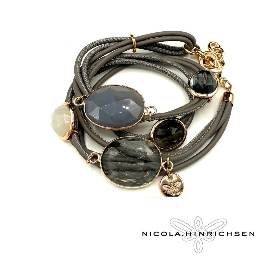 NICOLA HINRICHSEN Armband GALA grey