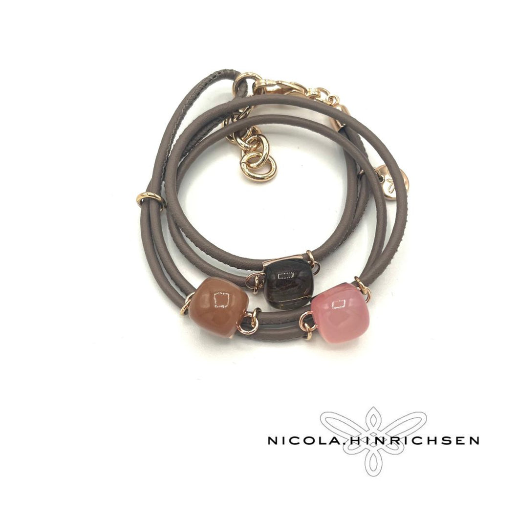 NICOLA HINRICHSEN Armband LIZ taupe