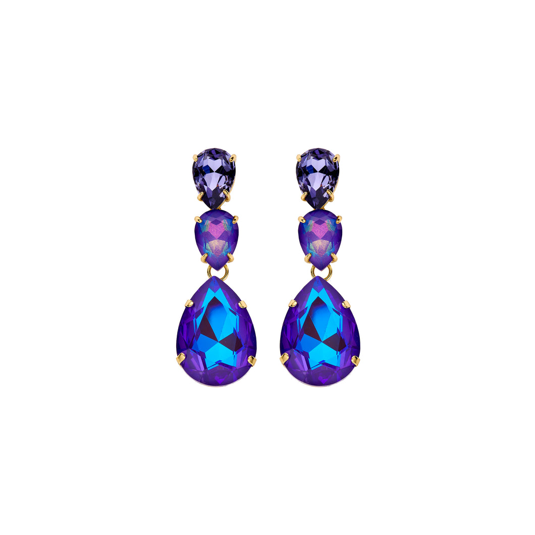 Ohrstecker Crystal Drops royalblue