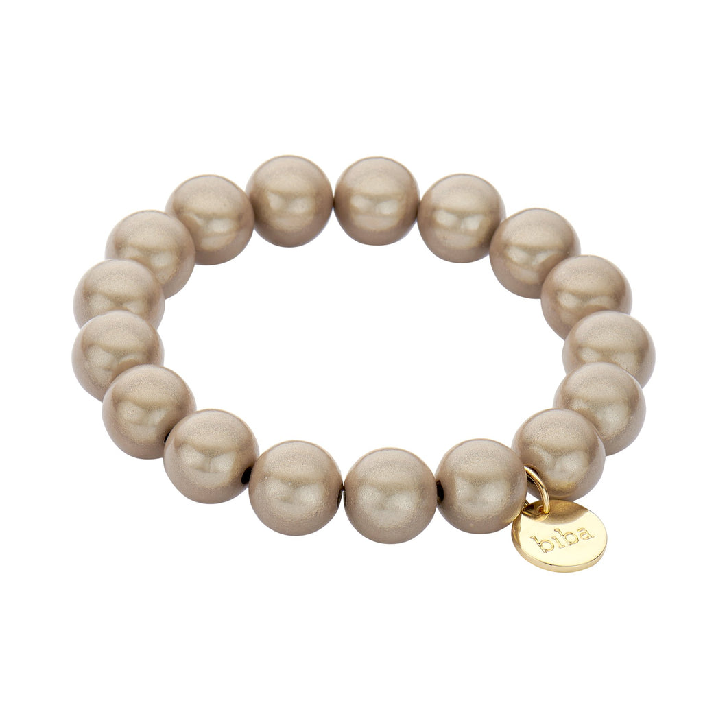 Kugelarmband Sunshine taupe