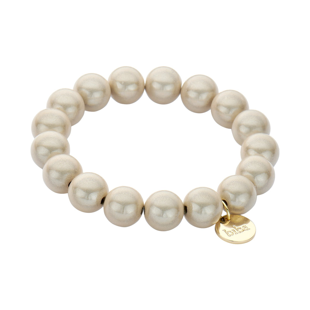 Kugelarmband Sunshine beige