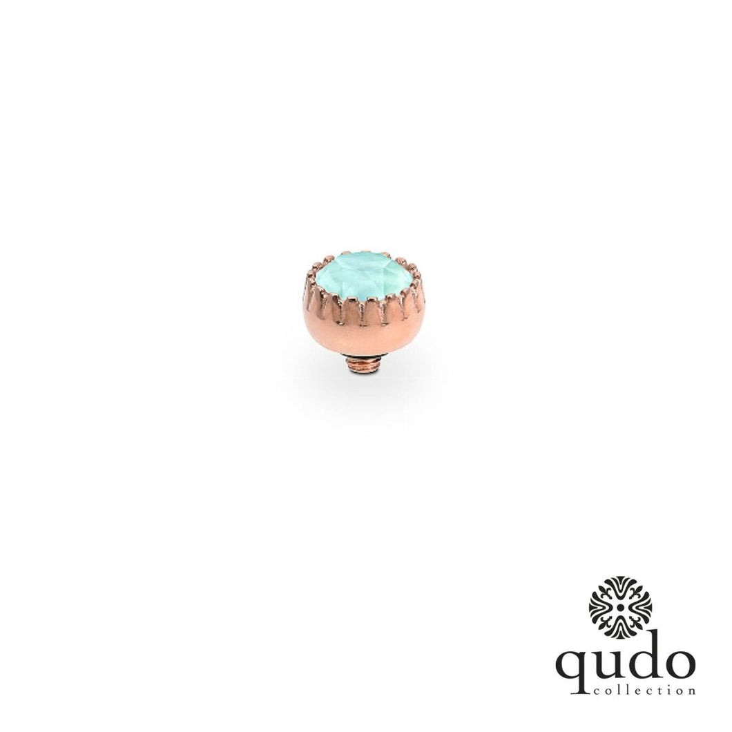 QUDO SALE Aufsatz London small 8 mm roségold - Mint Green