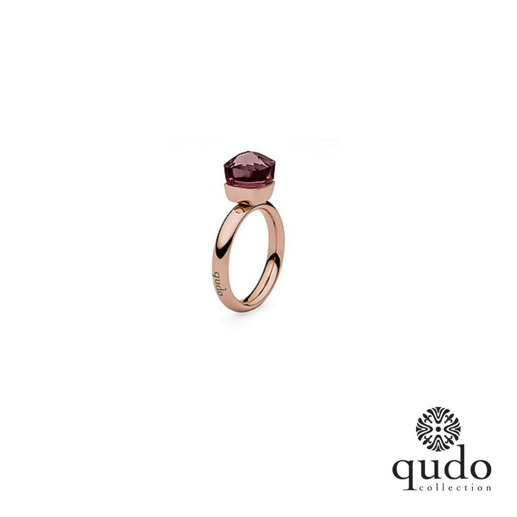 QUDO SALE Firenze small rosegold/ purpur Gr. 56