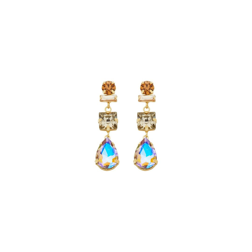 Ohrstecker Crystal changierend