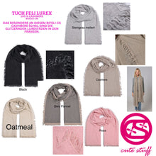 Lade das Bild in den Galerie-Viewer, CUTE STUFF - Feli- Lurex und Bicolor- Light Cashmere Schal in vielen Farben
