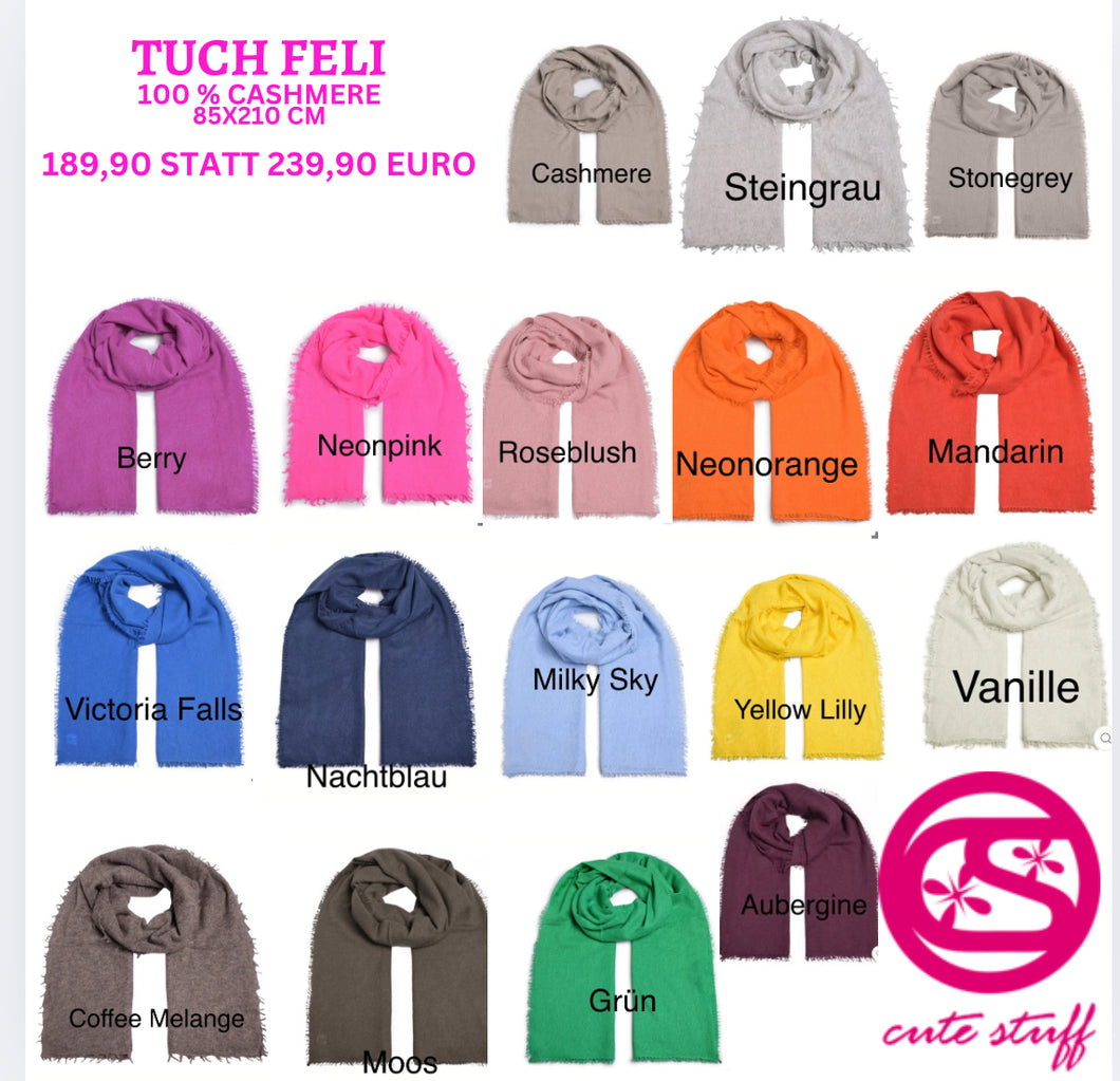 CUTE STUFF - Feli- Light Cashmere Schal in vielen Farben