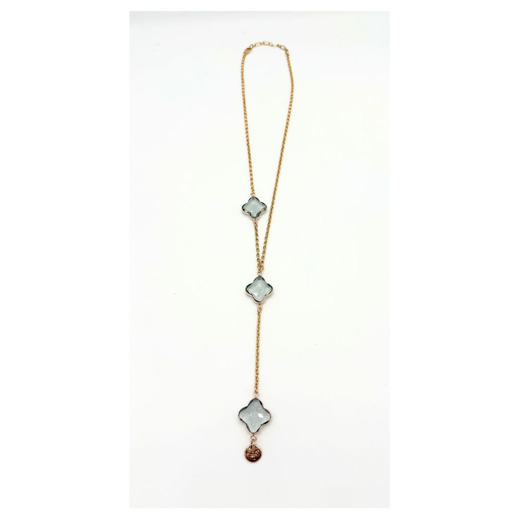 NICOLA HINRICHSEN Kette Glenn grey Quarz