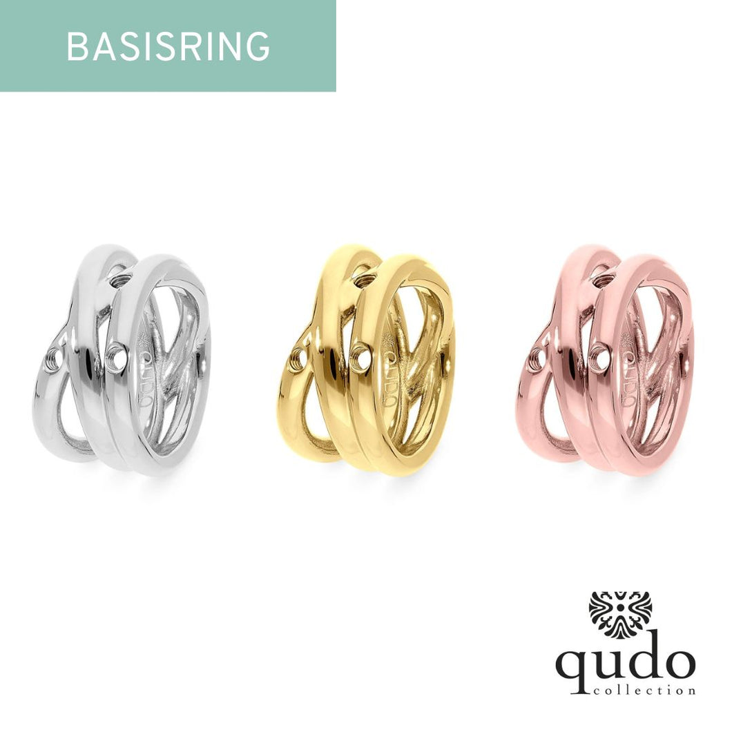 QUDO Basisring San Marino Silber, Gelbgold oder Roségold