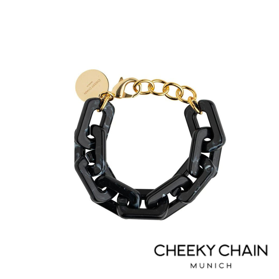 CHEEKY CHAIN - Gliederarmband Kelly black