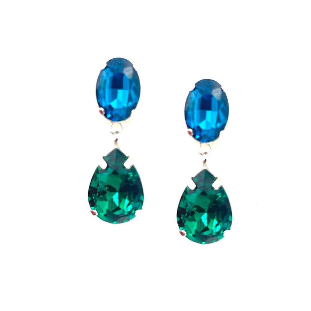 Flora Ohrstecker apatite-grün