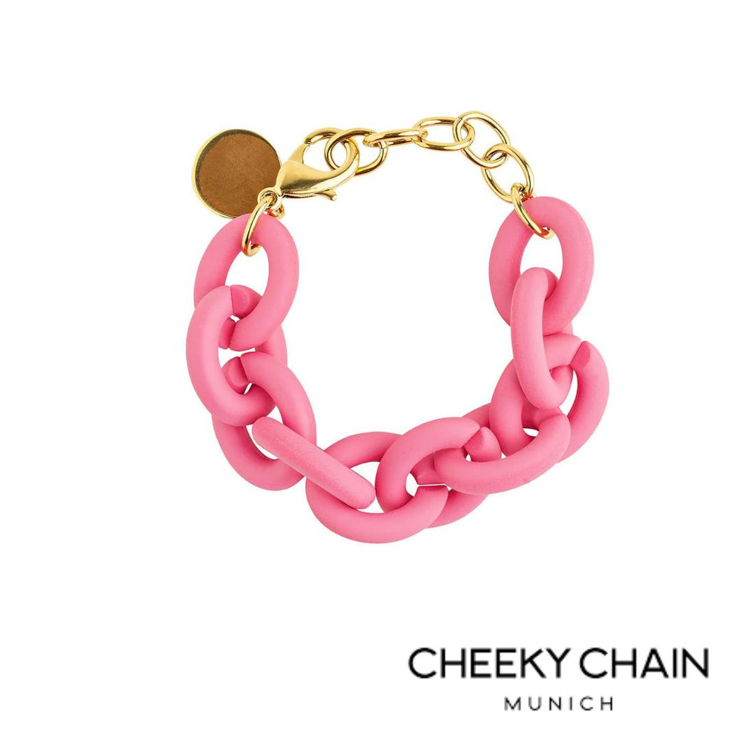 CHEEKY CHAIN - Gliederarmband chunky soft pink