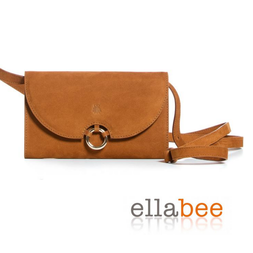 ELLABEE Portemonnaietasche Mia Cognac