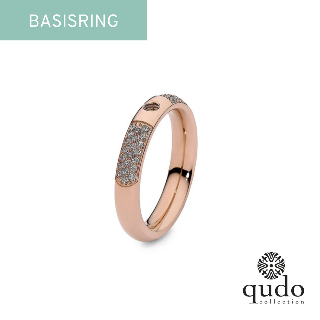 QUDO Basisring Famosa Deluxe Roségold