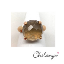 Lade das Bild in den Galerie-Viewer, CHILANGO Ring Frosty Smoky Quarz
