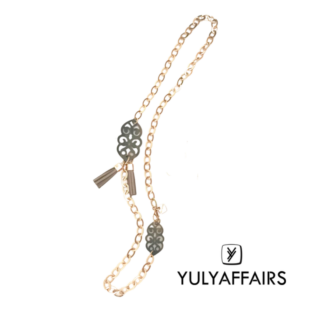 YULYAFFAIRS Kette Aludra Duo Taupe