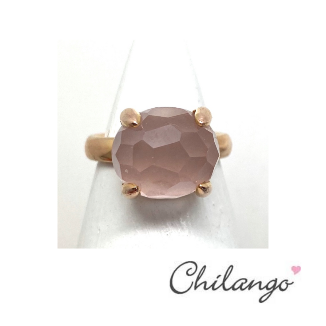 CHILANGO Ring Rosenquarz