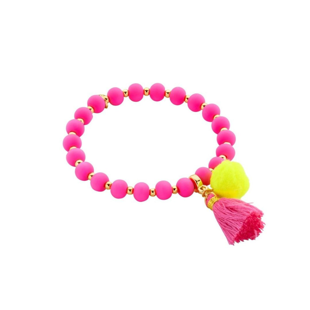Armband ColourLove pink-neongelb