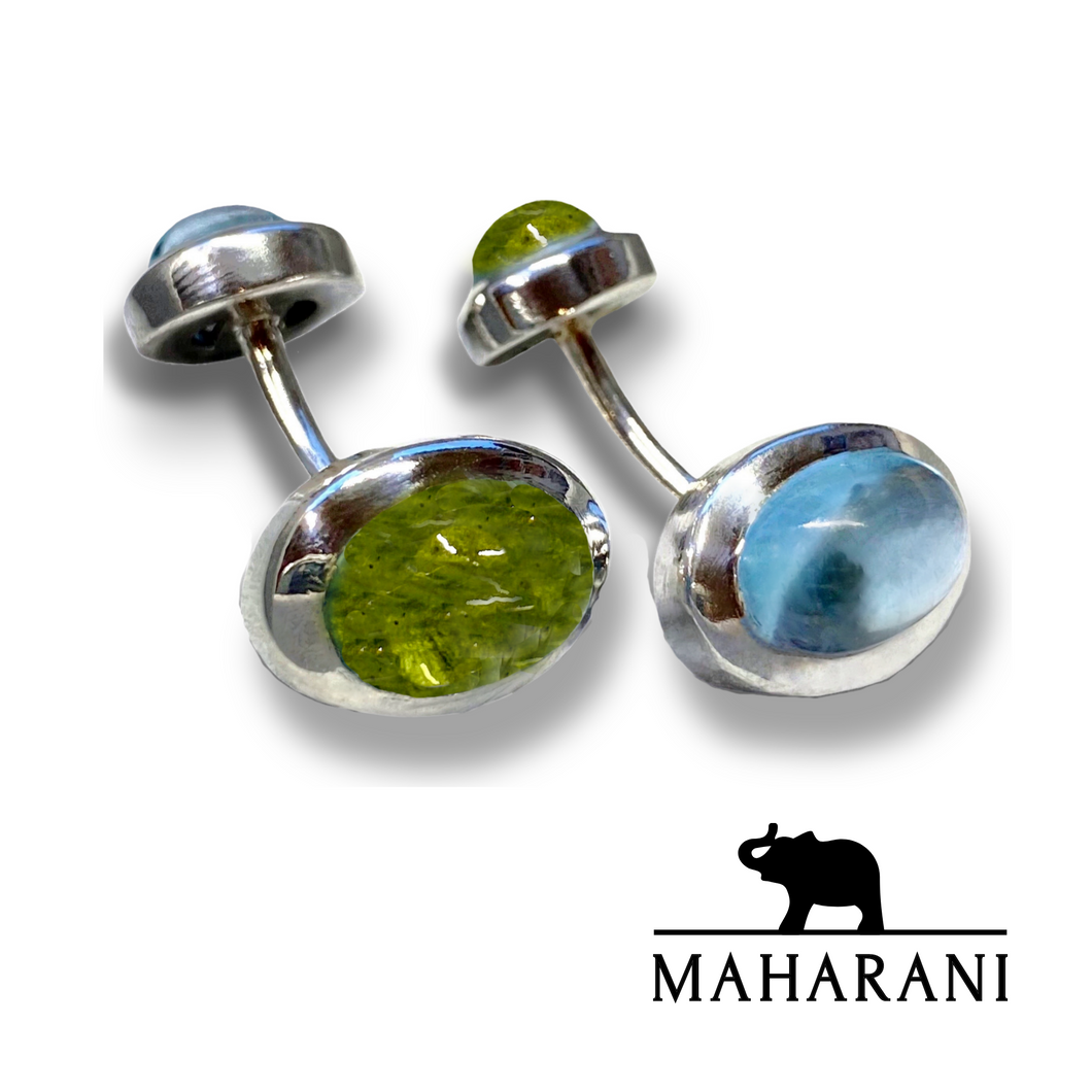 MAHARANI Aljoscha Peridot und Blauer Topas S