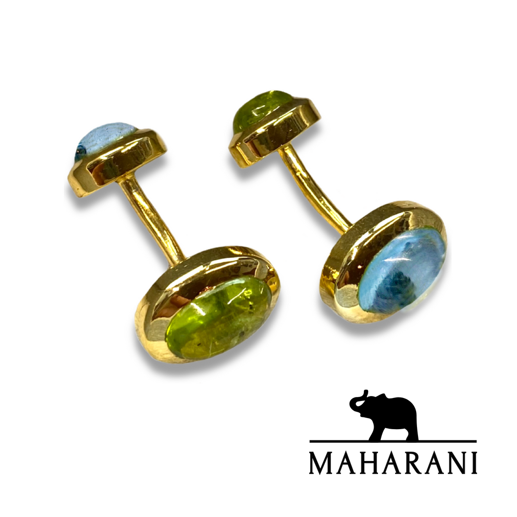 MAHARANI Aljoscha Peridot und Blauer Topas G