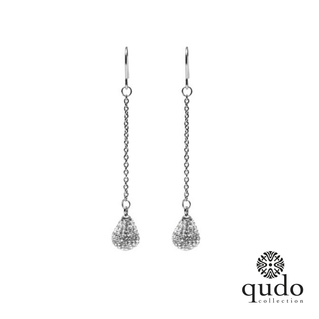 QUDO Ohrstecker Biella Silber