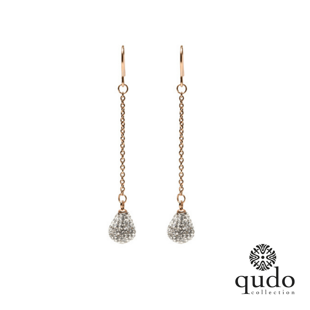 QUDO Ohrstecker Biella Roségold