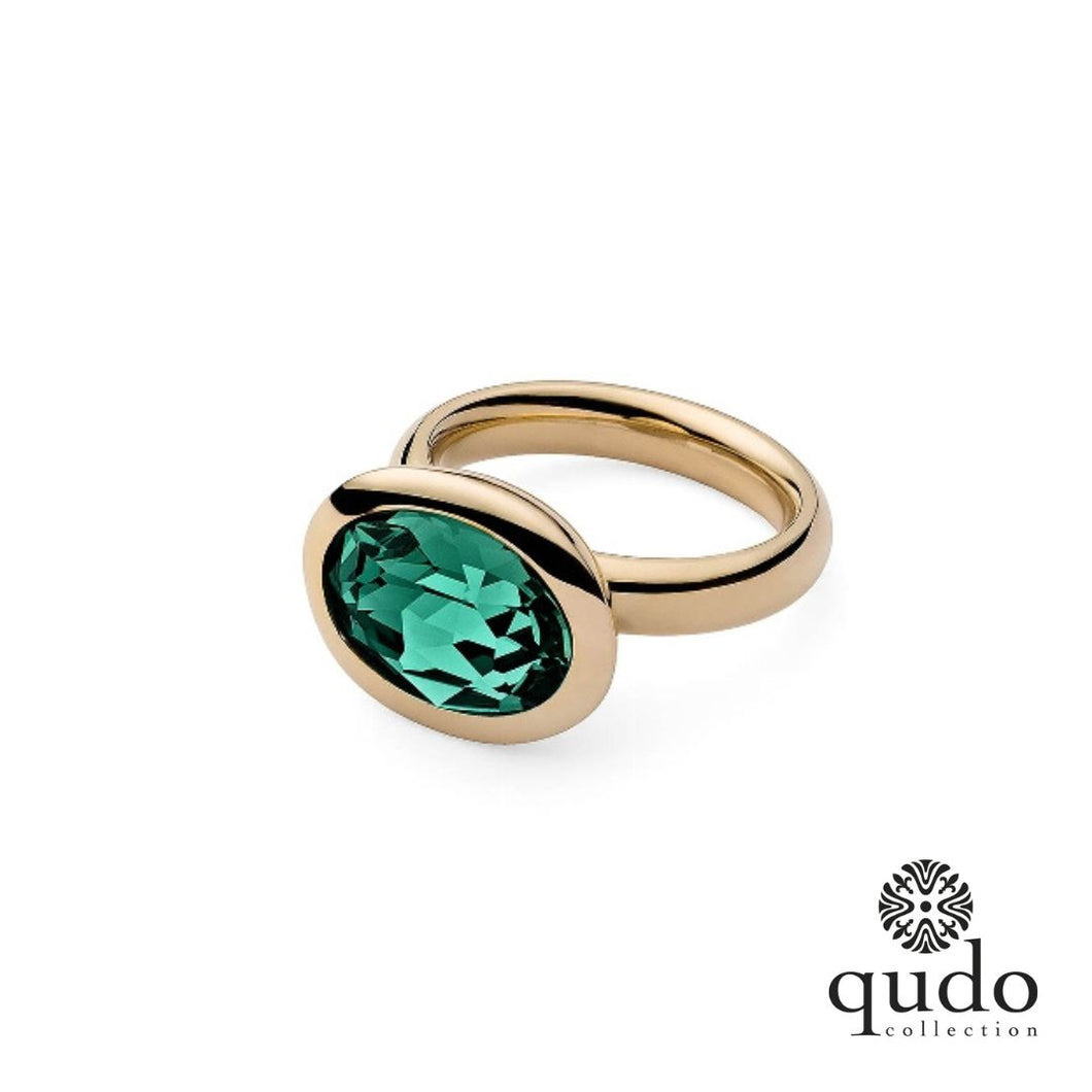 QUDO SALE Tivola Small Gold/emerald Gr.50