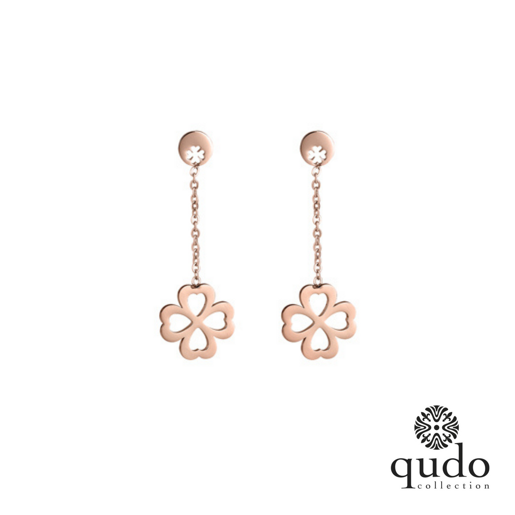 QUDO Ohrstecker Venezia Roségold