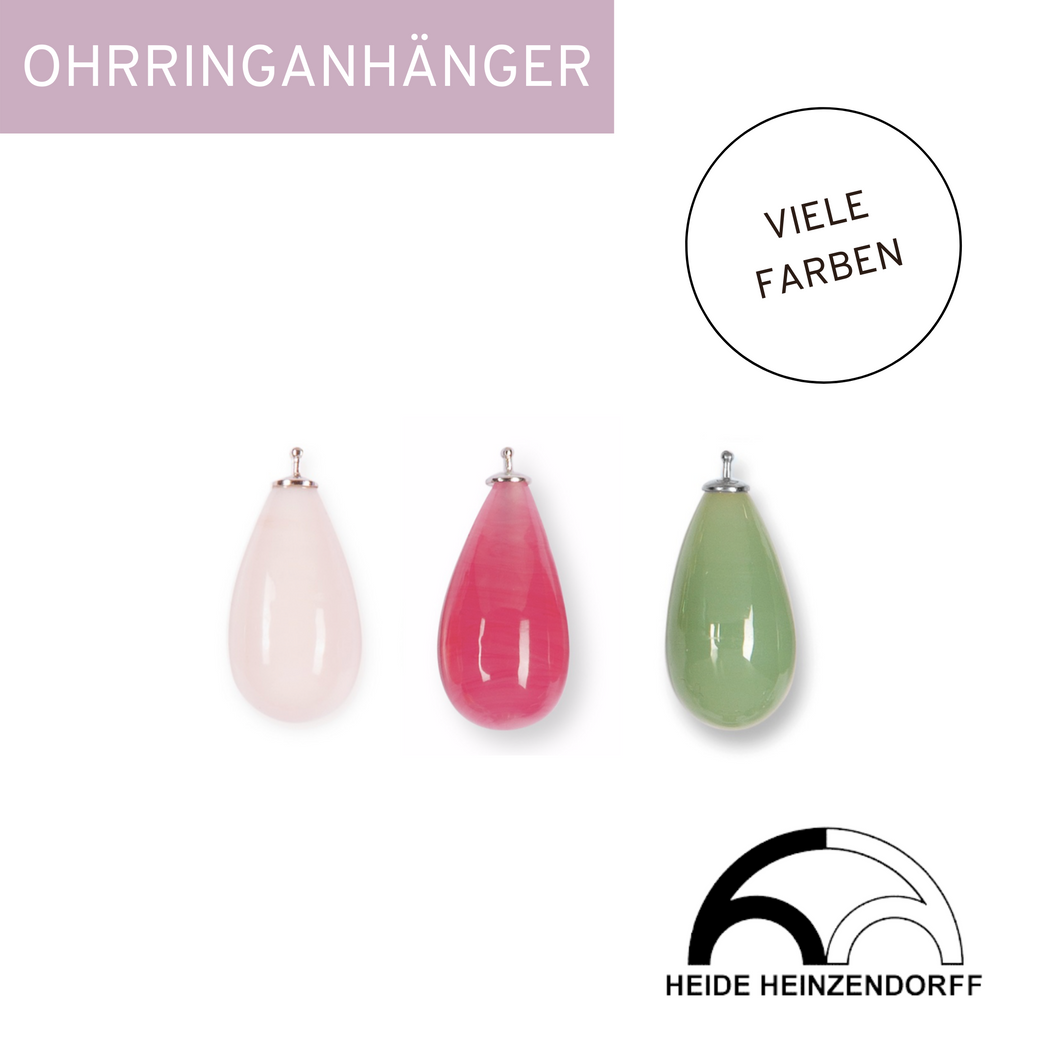 H. HEINZENDORFF Einhänger E43 Quarztropfen 24mm