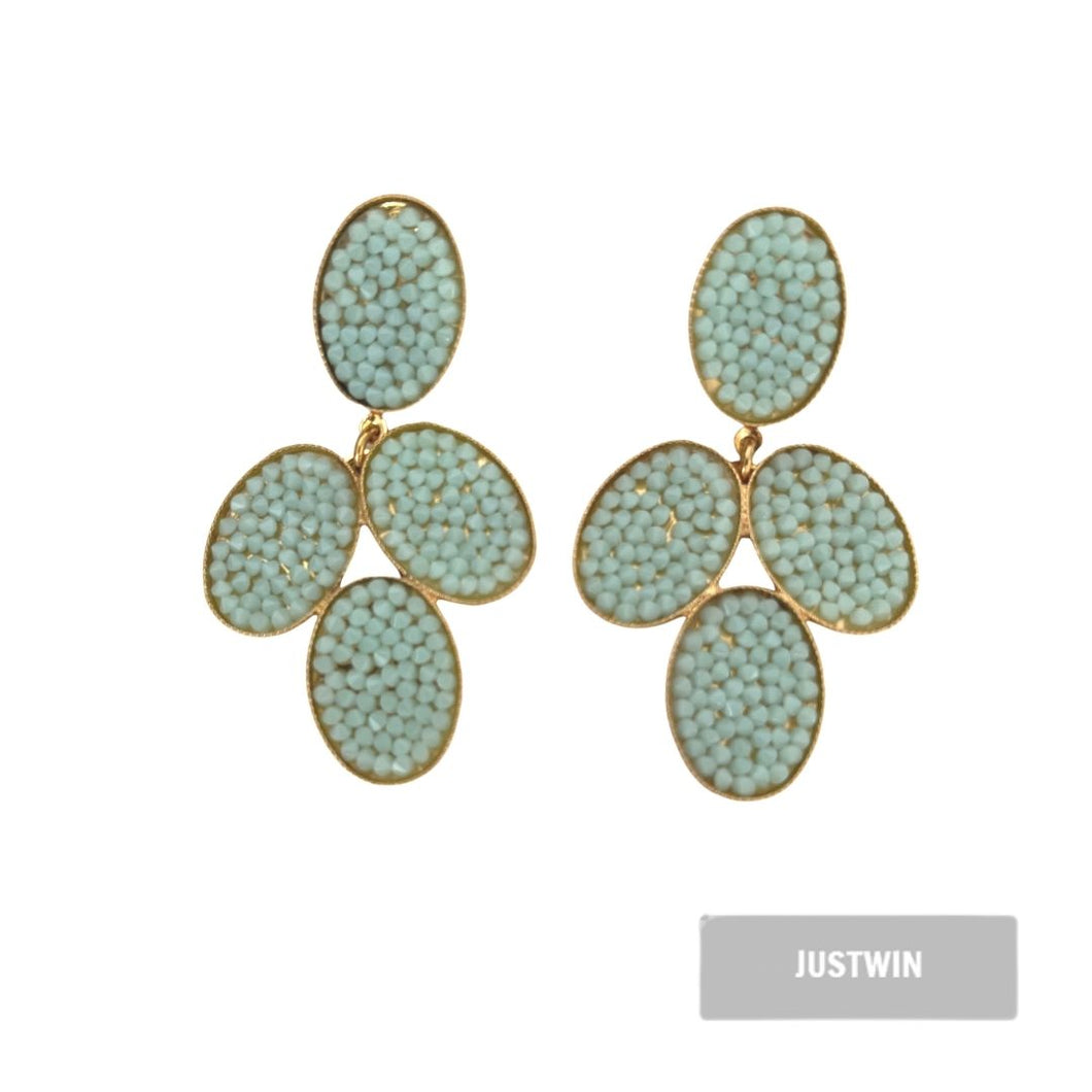 JUSTWIN  Cluster Oval Mint
